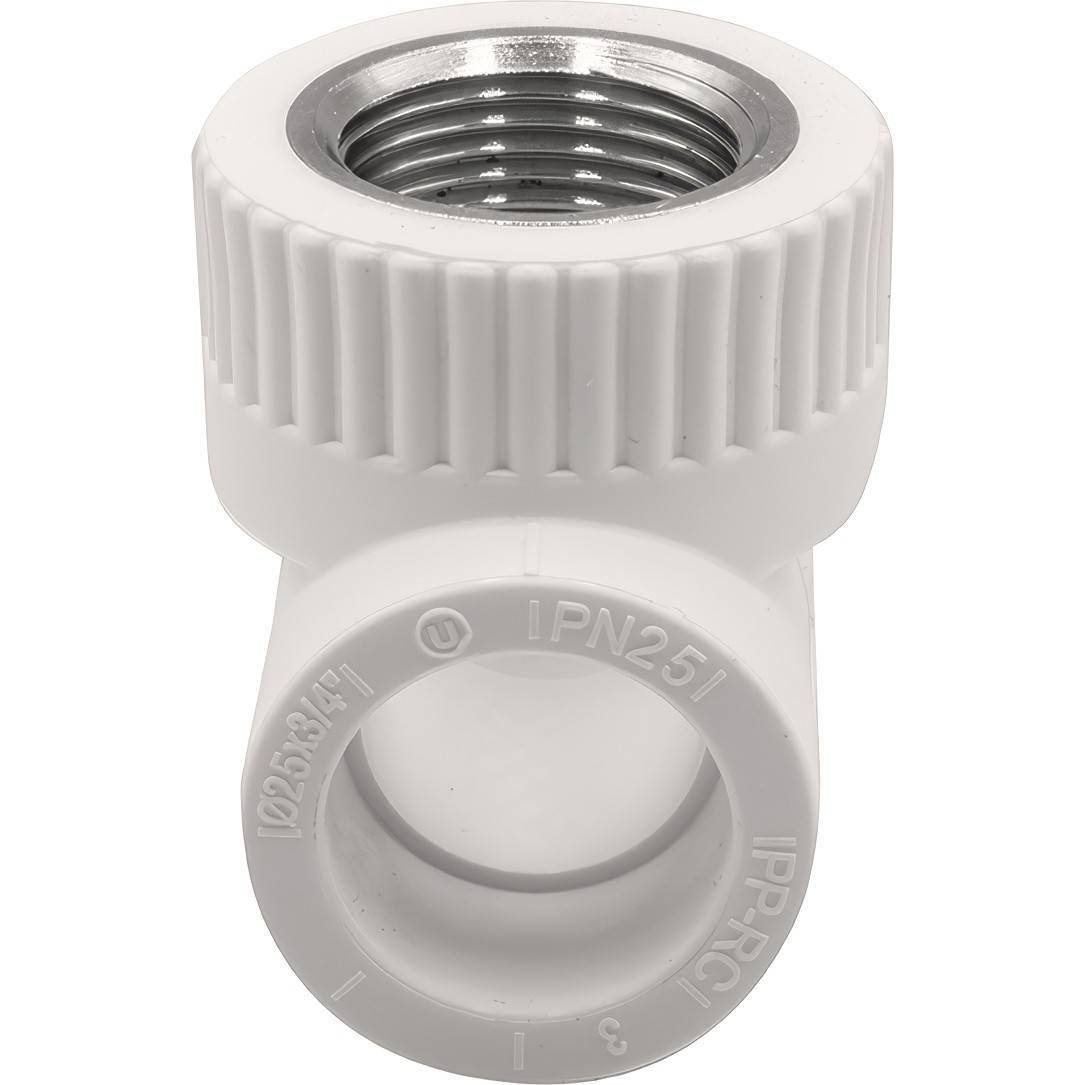 Тройник комбинированный THERMOLIGHT PP-R 25х3/4х25 мм ВР белый НС-1620587