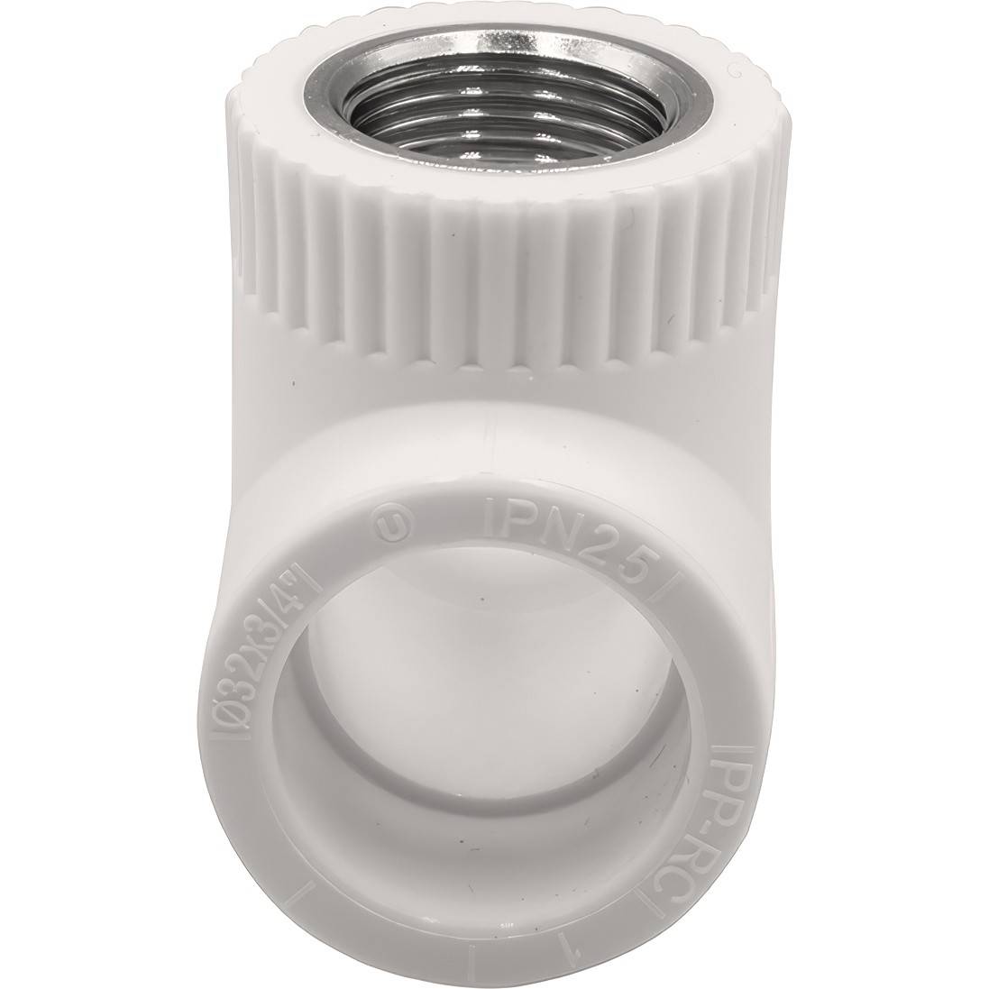 Тройник комбинированный THERMOLIGHT PP-R 32х1х32 мм ВР белый НС-1620588