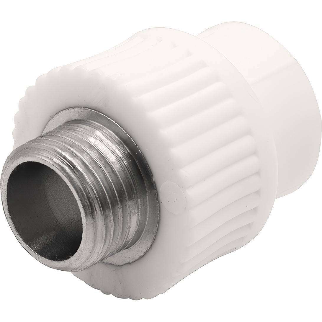 Муфта комбинированная Thermolight PP-R 20x1/2 НР белая 1620506