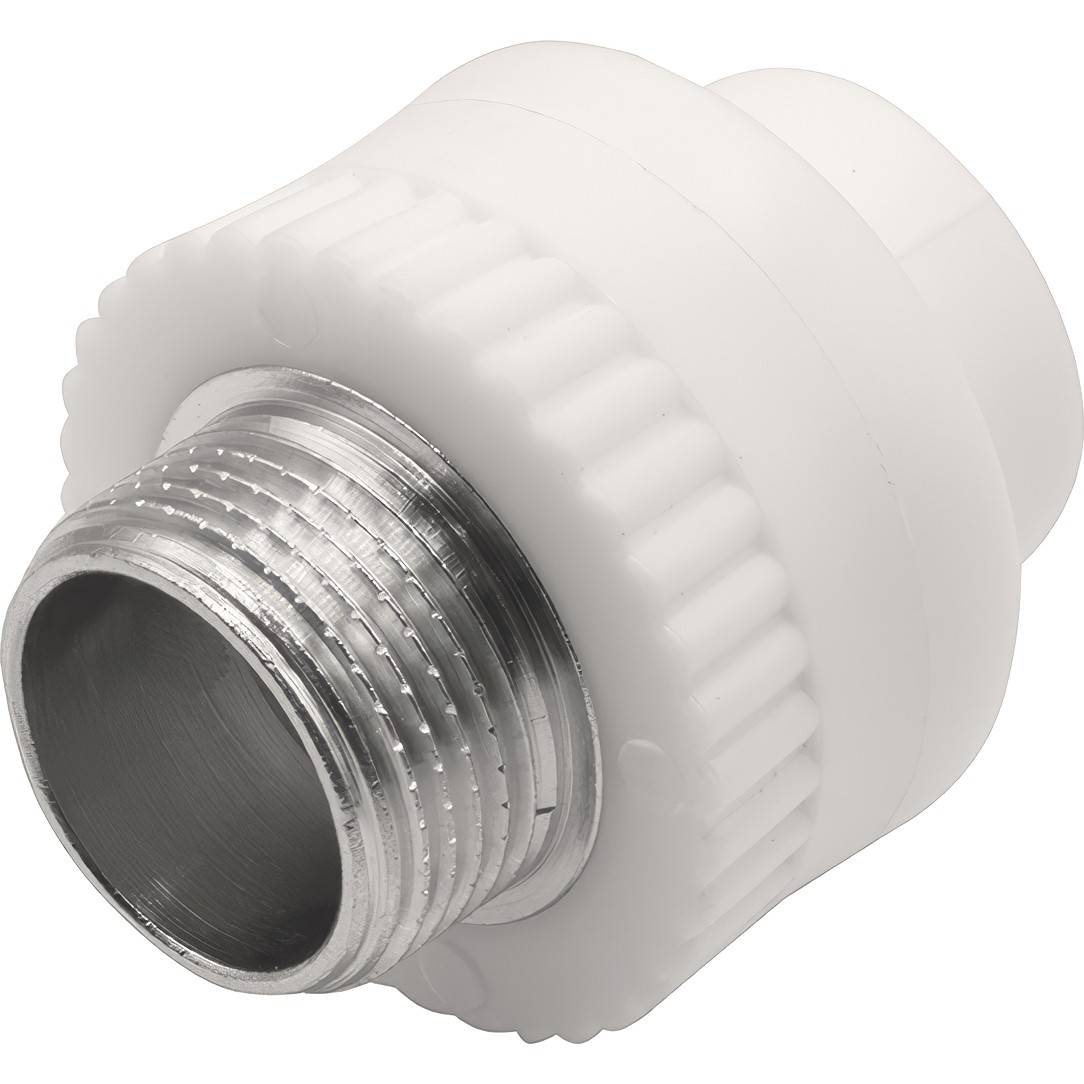 Муфта комбинированная Thermolight PP-R 20x3/4 НР белая 1620507