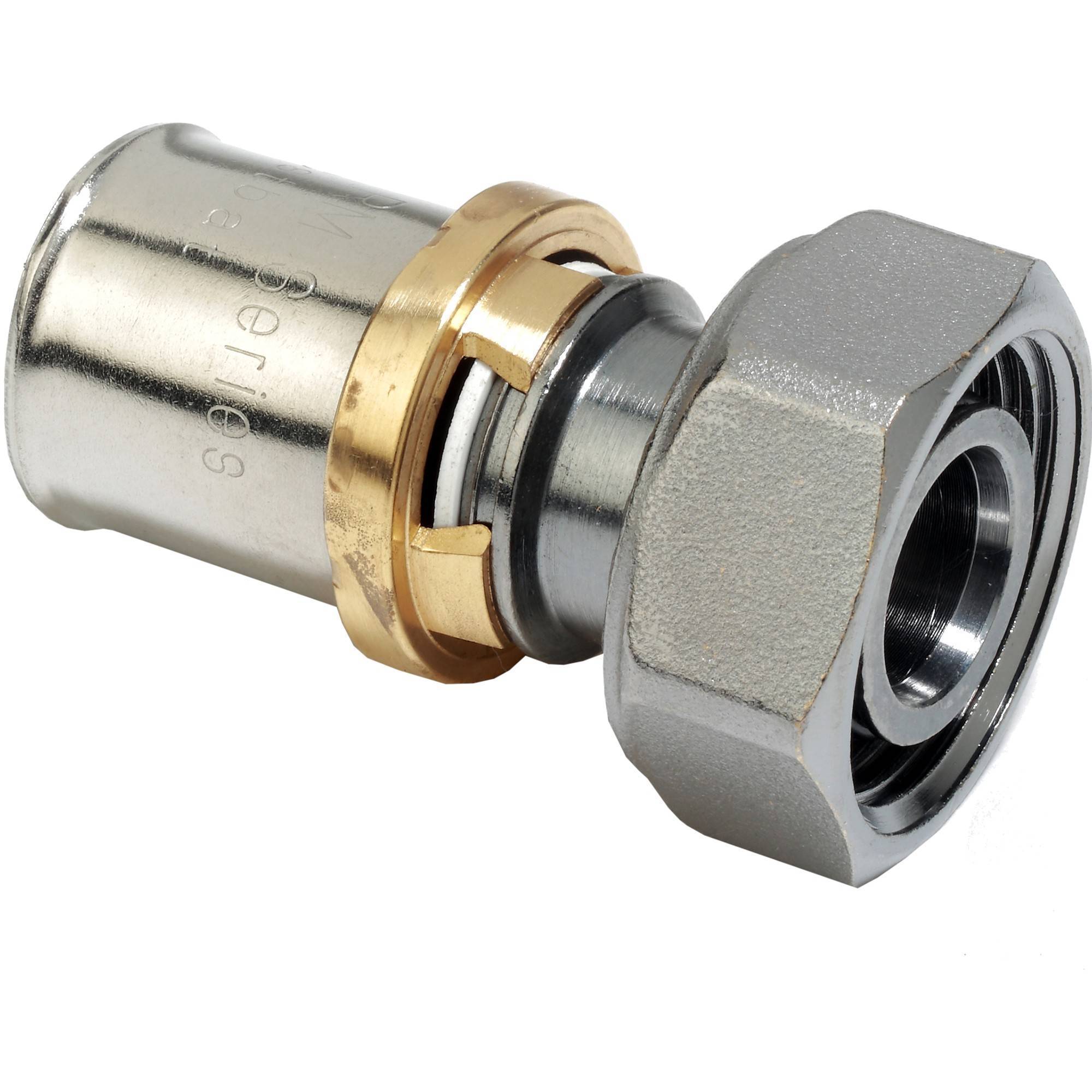 Муфта-пресс Giacomini RM179 латунная с накидной гайкой 20x3/4 RM179Y057