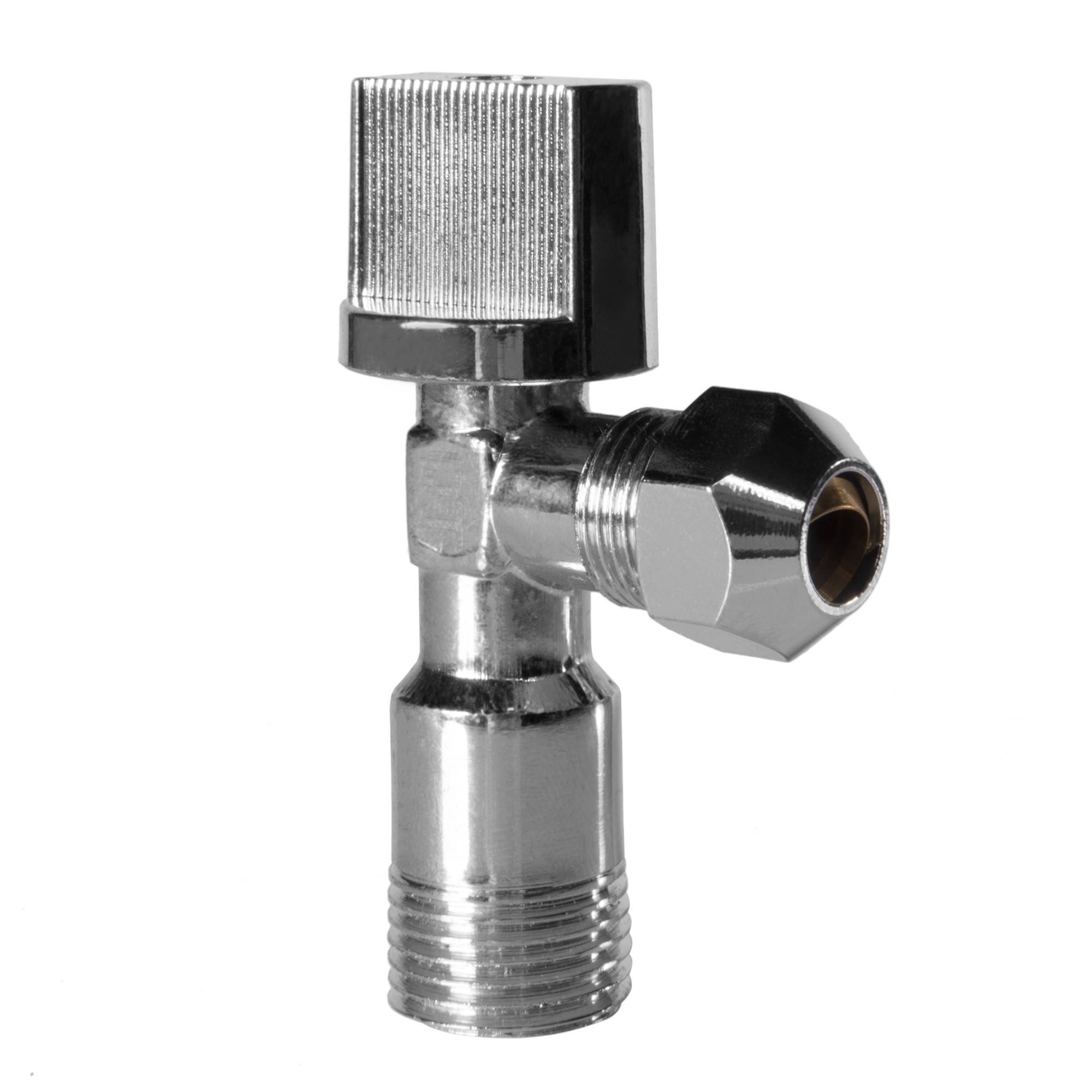 Кран шаровой угловой Royal Thermo OPTIMAL 1/2x3/8 для сантехприборов RTE 50.001