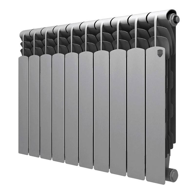 Радиатор биметаллический Royal Thermo Revolution Bimetall 500 2.0 10 секций Silver Satin 1425276