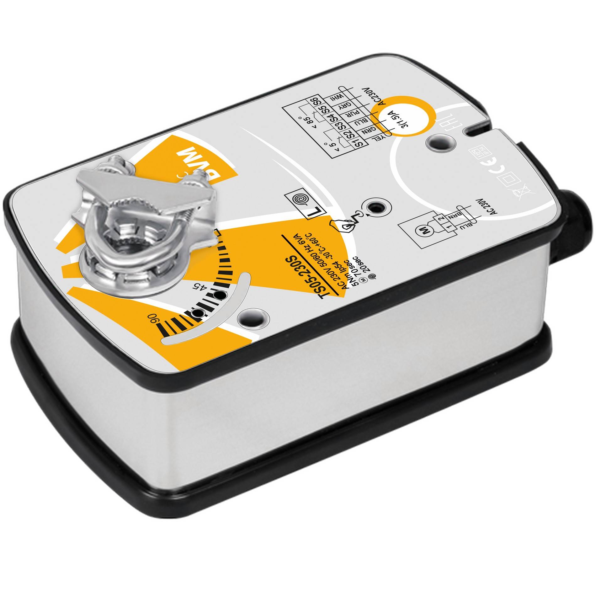 Электропривод противопожарного клапана SHUFT TS05 230S 5 Нм 230 В с возвратной пружиной TS05 230S