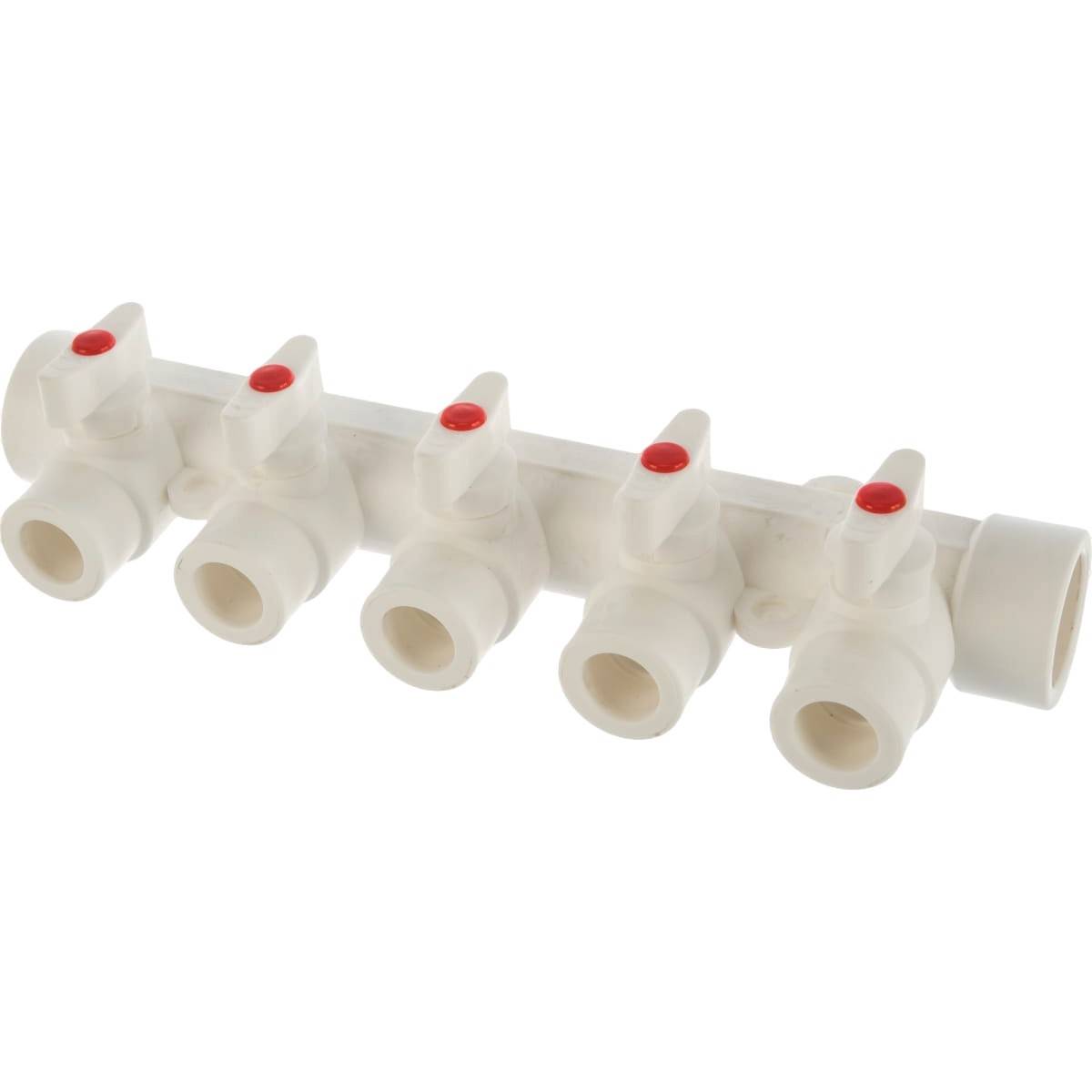 Коллектор полипропиленовый Lammin с шаровыми кранами 32 мм х 5 выходов 1160570