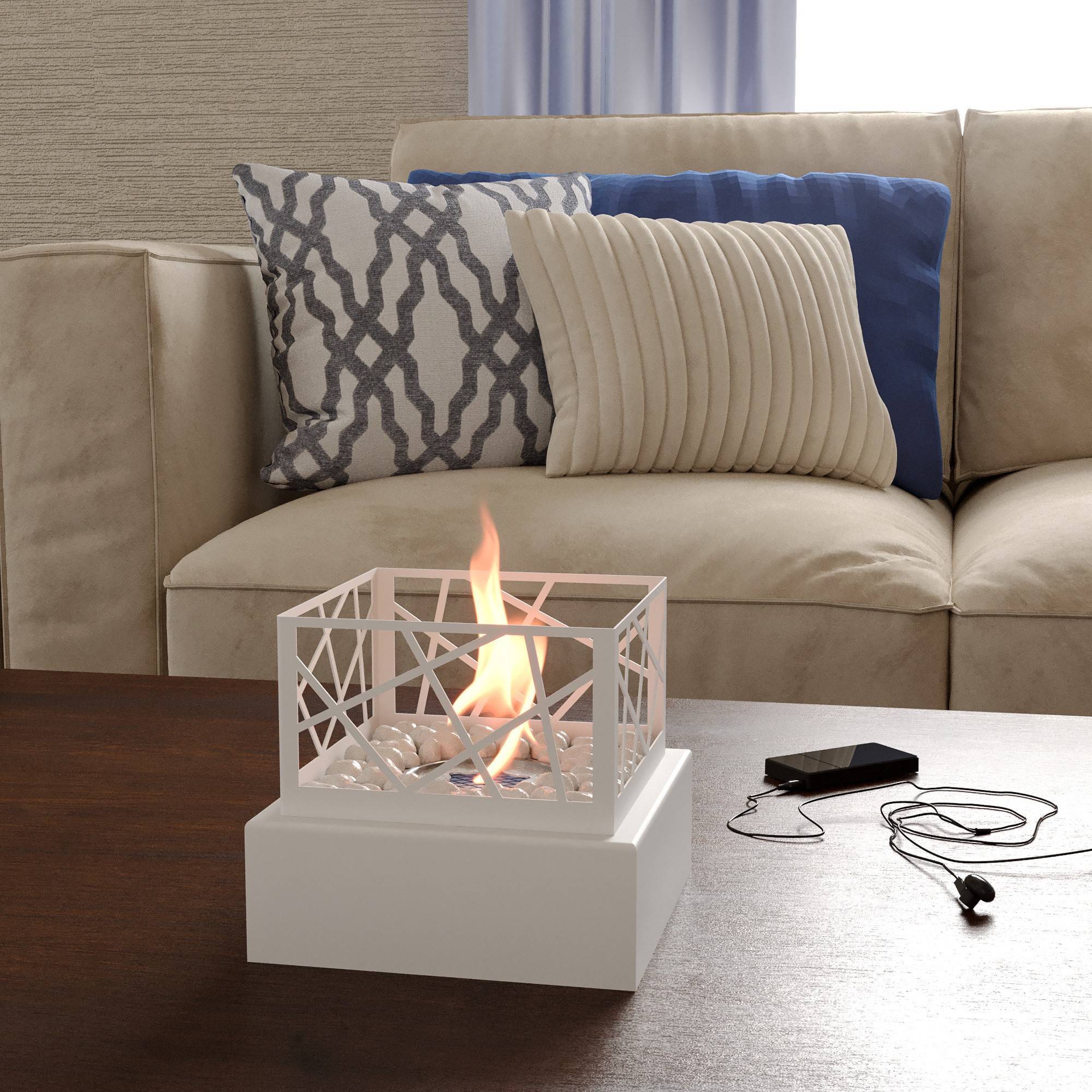 Биокамин настольный Firelight BFP-T185BFW Bonfire White BFP-T185BFW