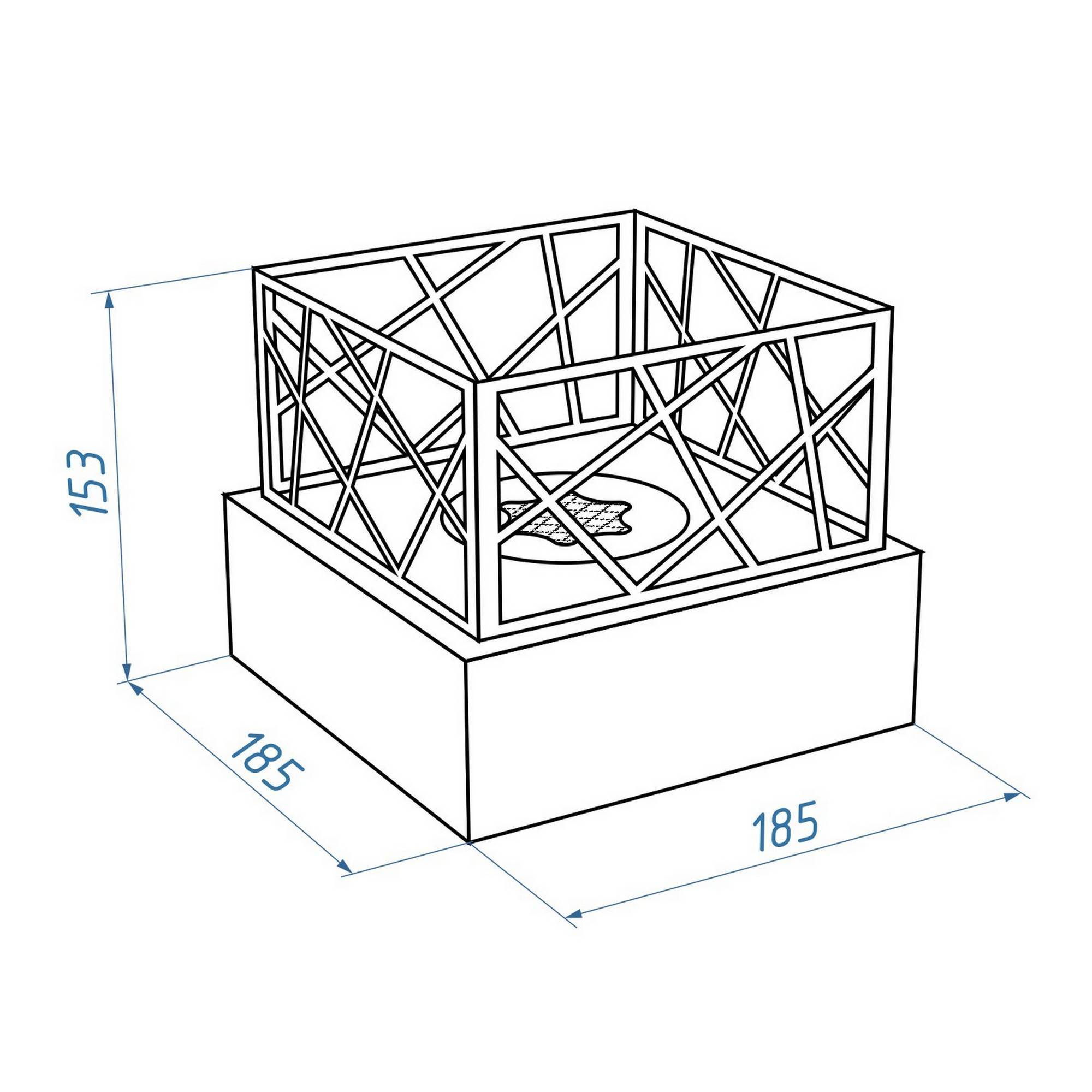 Биокамин настольный Firelight BFP-T185BFW Bonfire White BFP-T185BFW