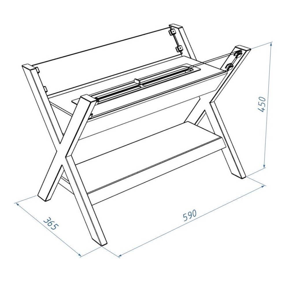 Биокамин напольный Royal Thermo RTBFP-F590AL Altai