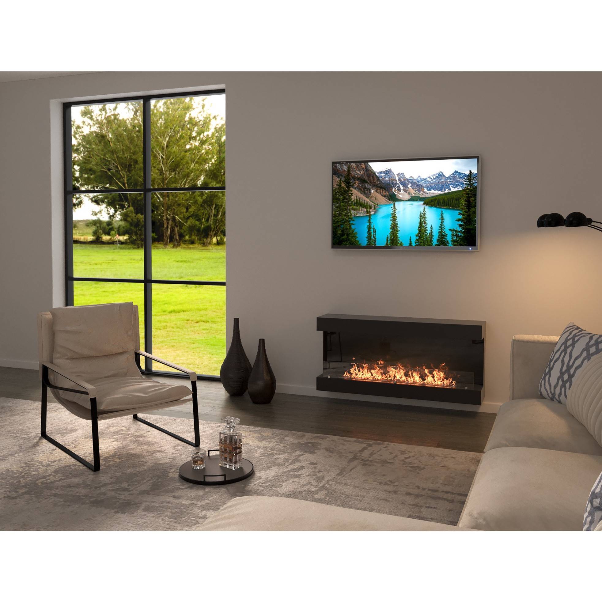 Биокамин настенный Royal Thermo RTBFP-W120V View