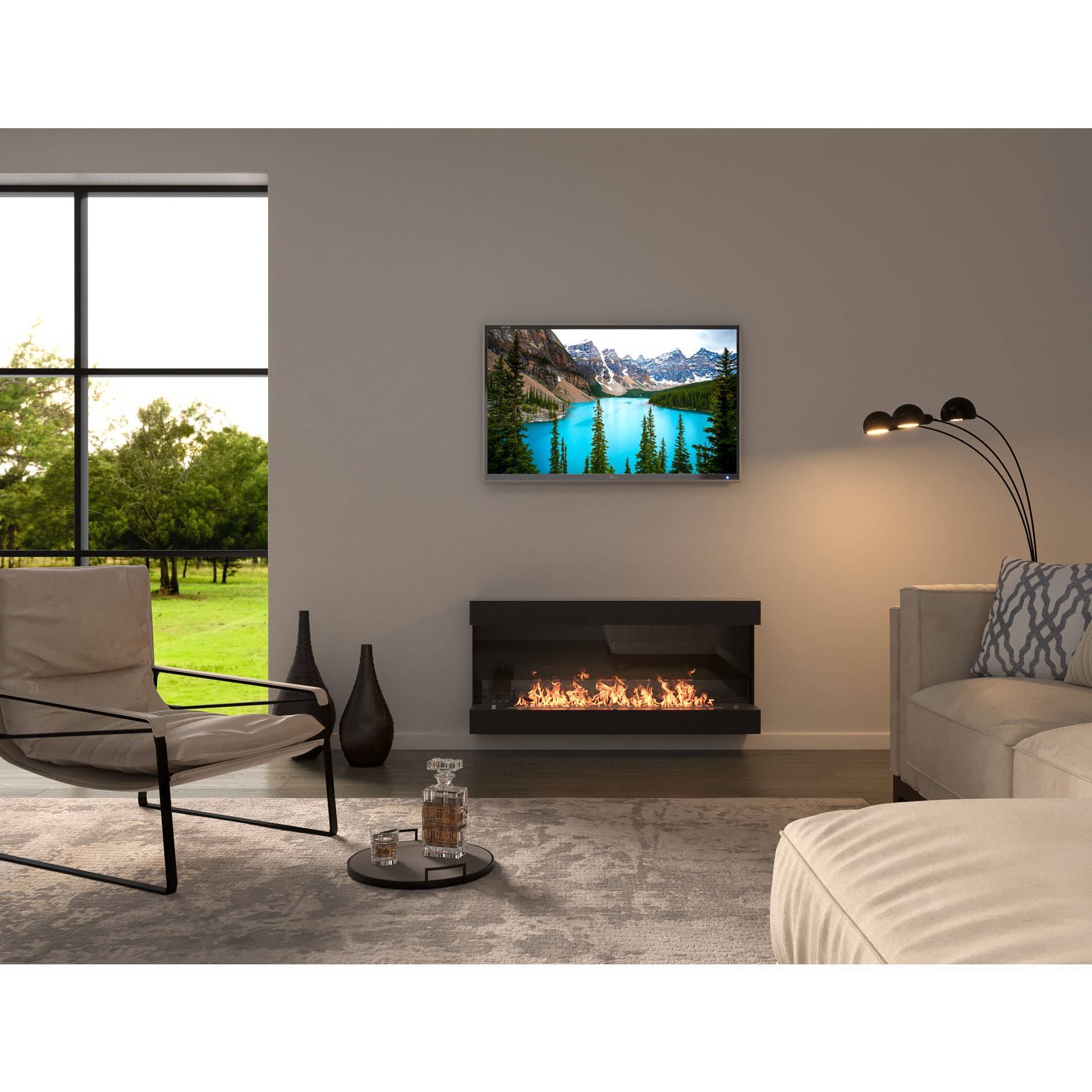 Биокамин настенный Royal Thermo RTBFP-W120V View