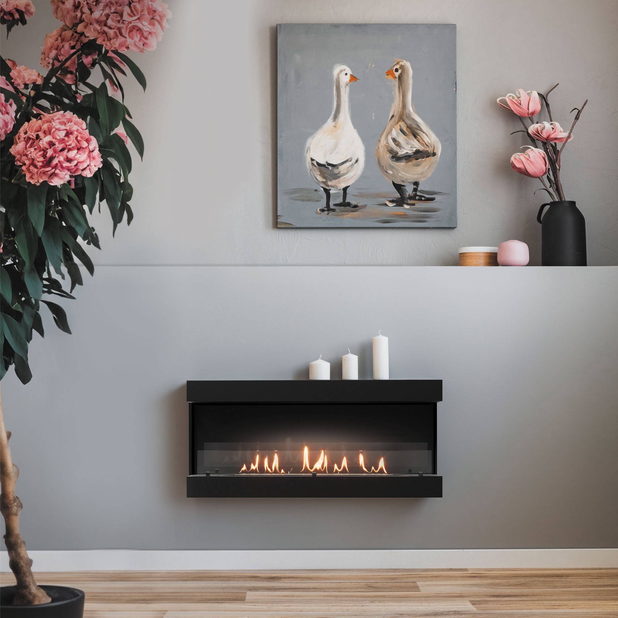 Биокамин настенный Royal Thermo RTBFP-W120V View