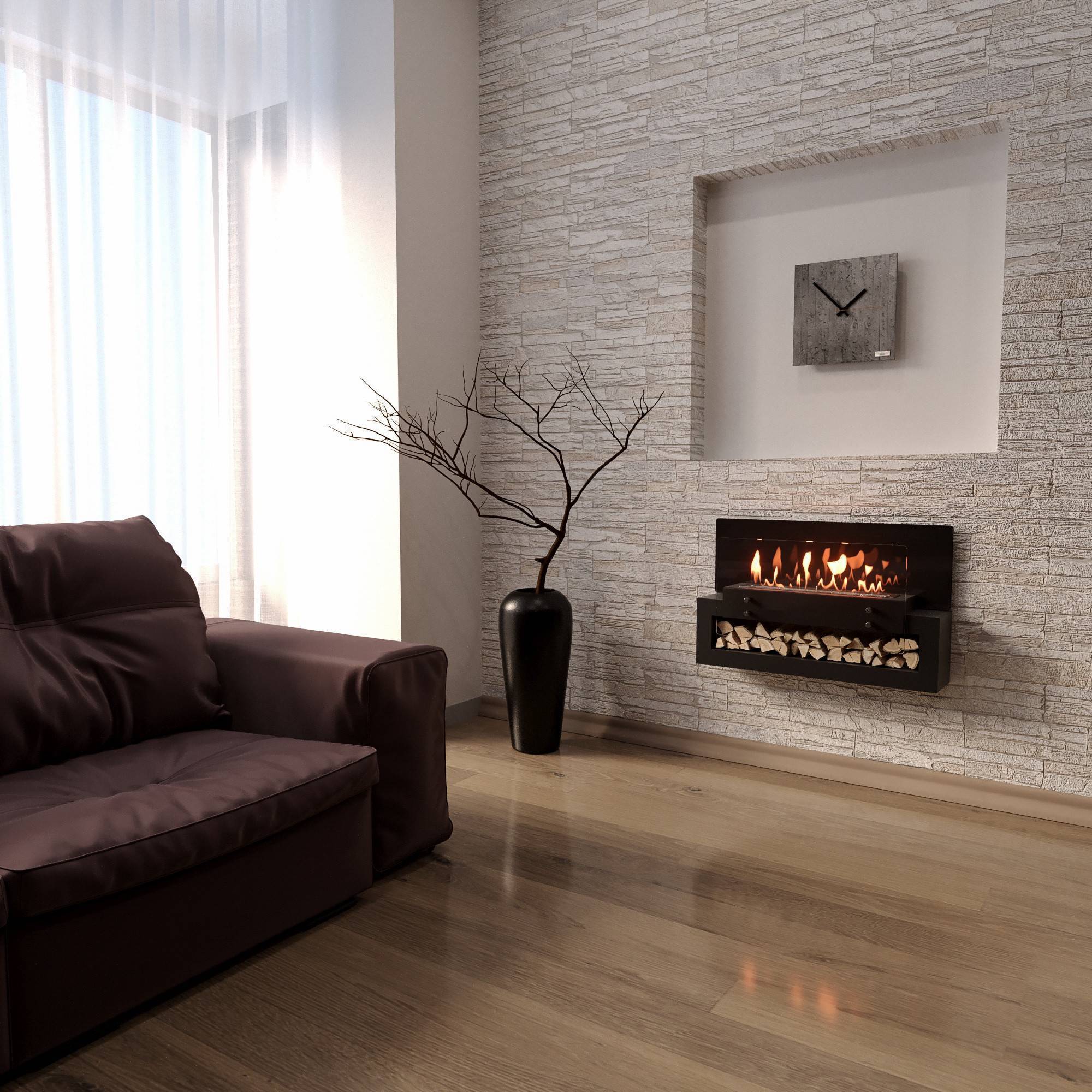 Биокамин настенный Royal Thermo RTBFP-W700TG Taiga