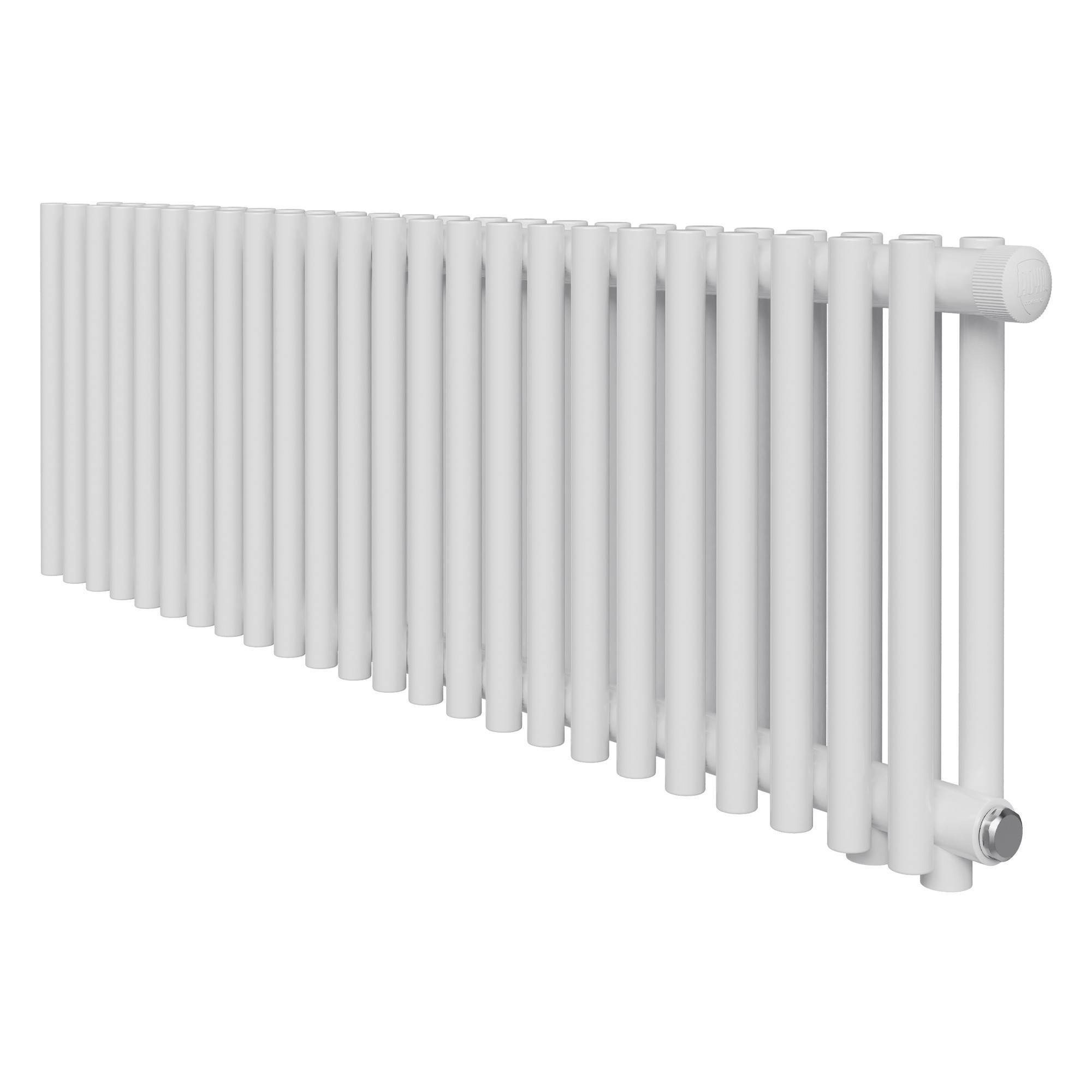 Стальной трубчатый радиатор Royal Thermo Shift R22 VC2030 24 секции нижнее подключение RAL 9016 НС-1631326