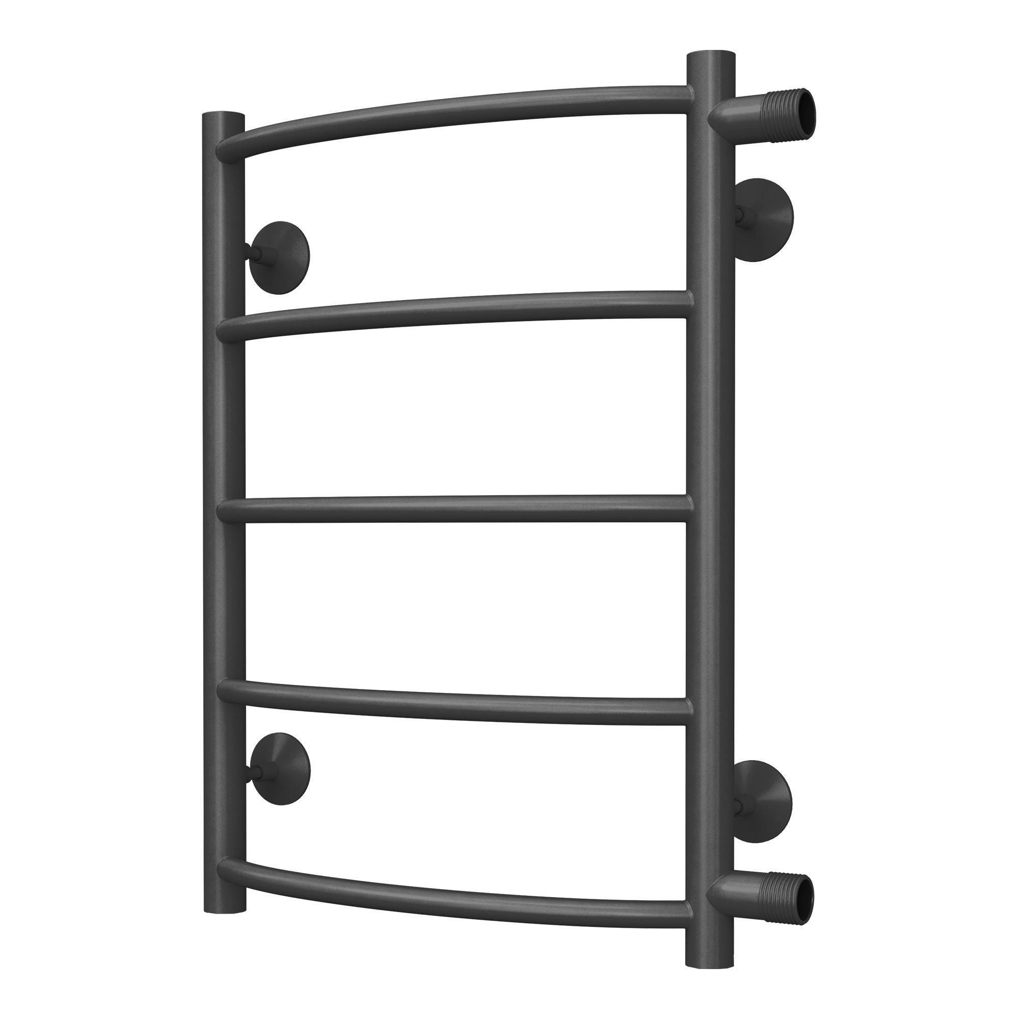 Полотенцесушитель водяной Royal Thermo Classic black П5 400х596 мм боковое подключение 500 мм НС-1443123