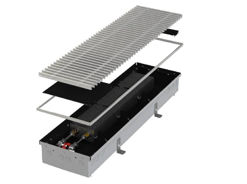 Конвектор внутрипольный MINIB RT PM110 110х260х2000 мм без вентилятора PM110 110-260-2000