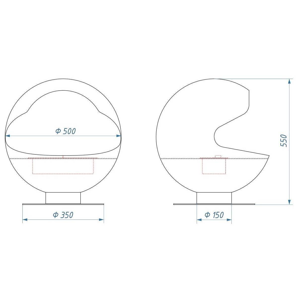 Биокамин напольный Firelight BFP/F-55 Sphere BFP/F-55 Sphere