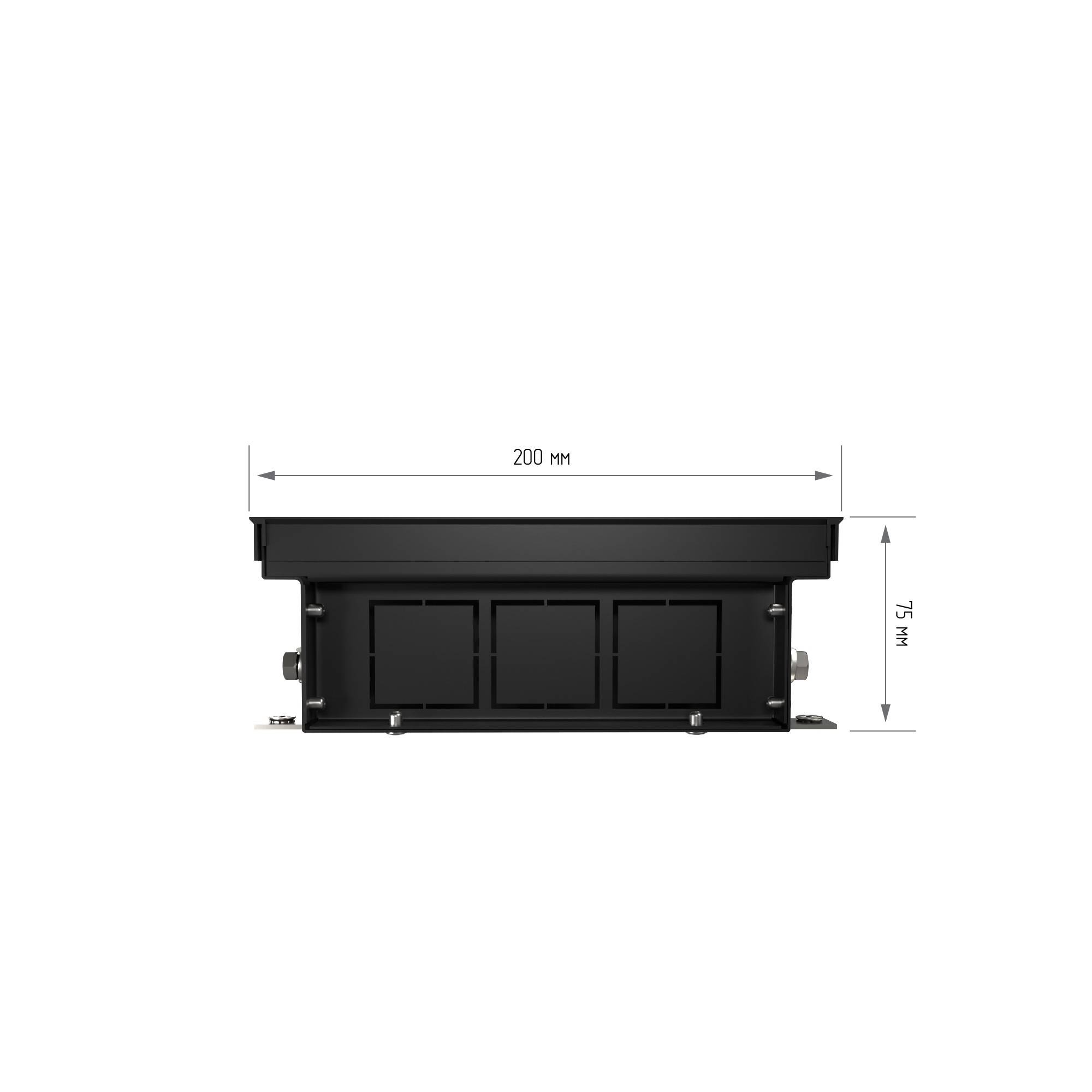 Внутрипольный конвектор Royal Thermo ATRIUM 75/200/900 мм DG-U темно-коричневый НС-1477726