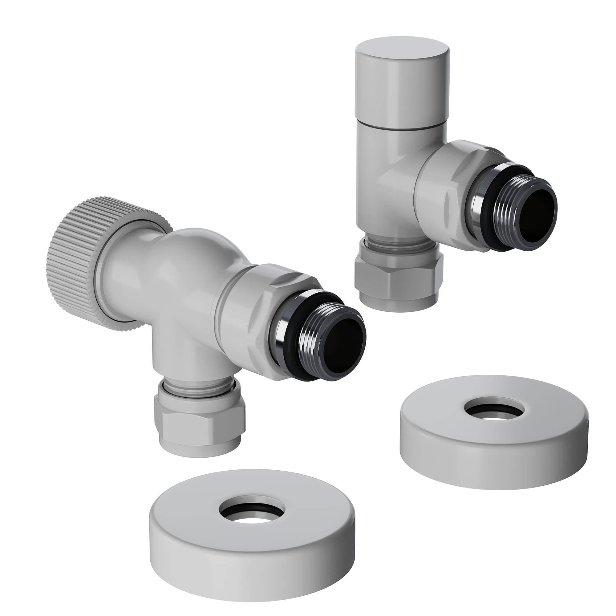 Набор термостатический осевой Royal Thermo Design Pro 15 мм M30x1,5 Белый НС-1646642