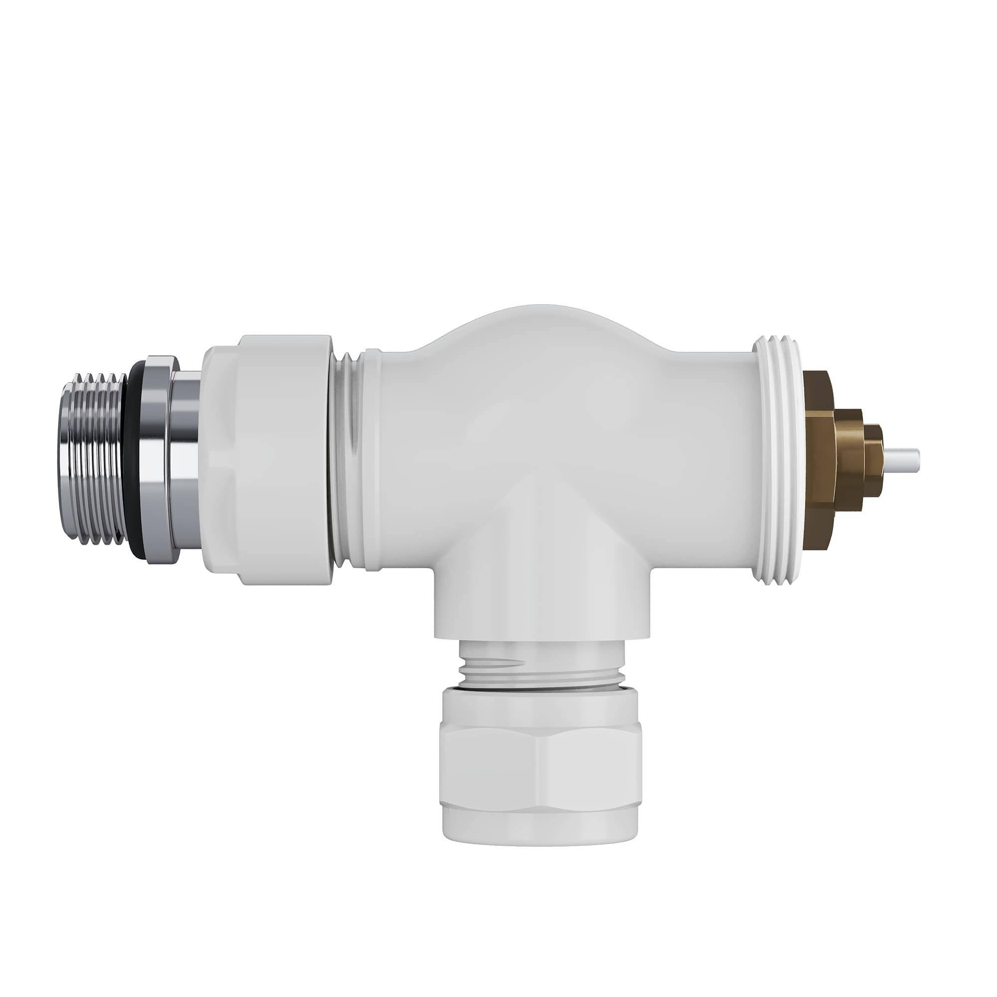 Набор термостатический осевой Royal Thermo Design Pro 15 мм M30x1,5 Белый НС-1646642