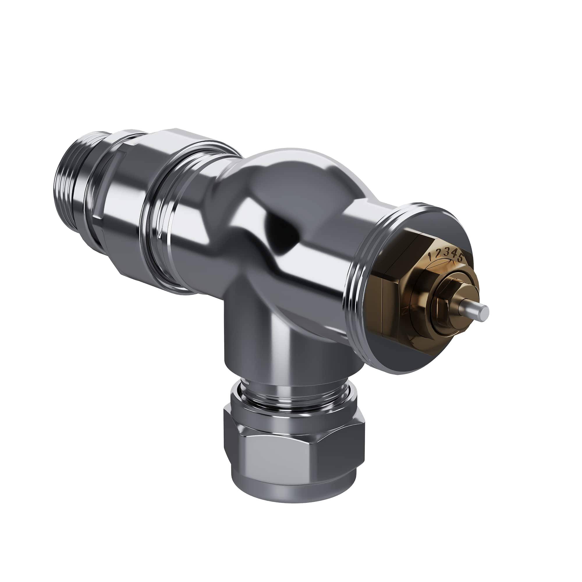 Набор термостатический осевой Royal Thermo Design Pro 15 мм M30x1,5 Хром НС-1646643