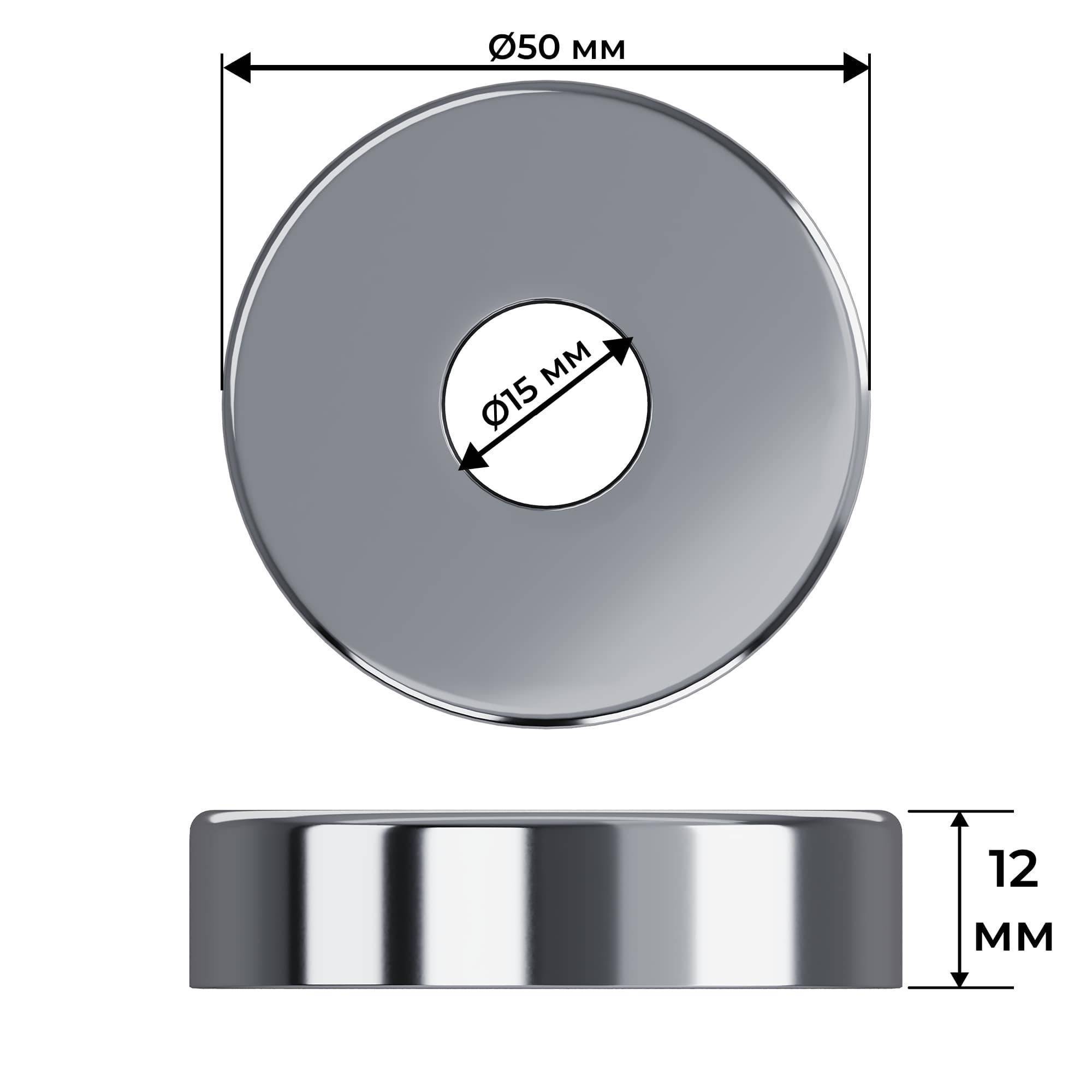 Набор термостатический осевой Royal Thermo Design Pro 15 мм M30x1,5 Хром НС-1646643