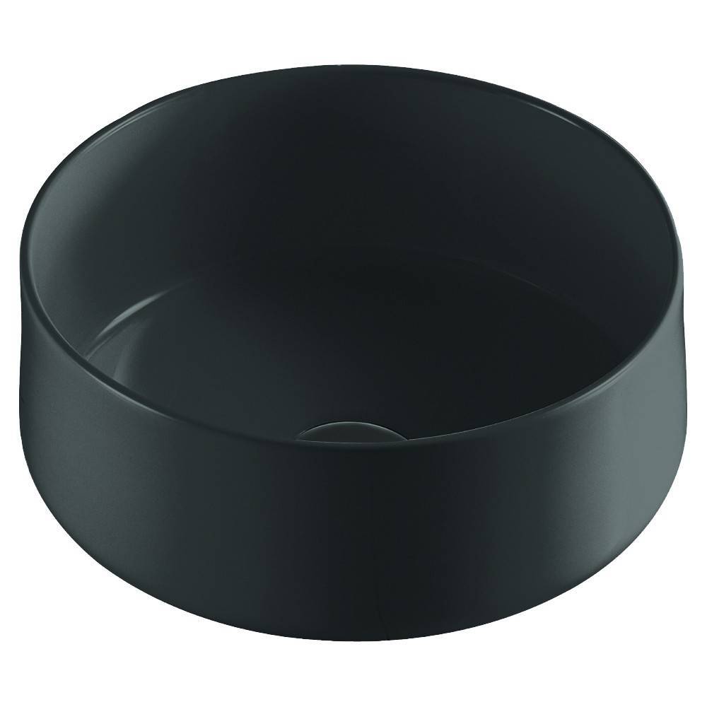 Раковина накладная Orange B07 санфарфор черный матовый B07-345B