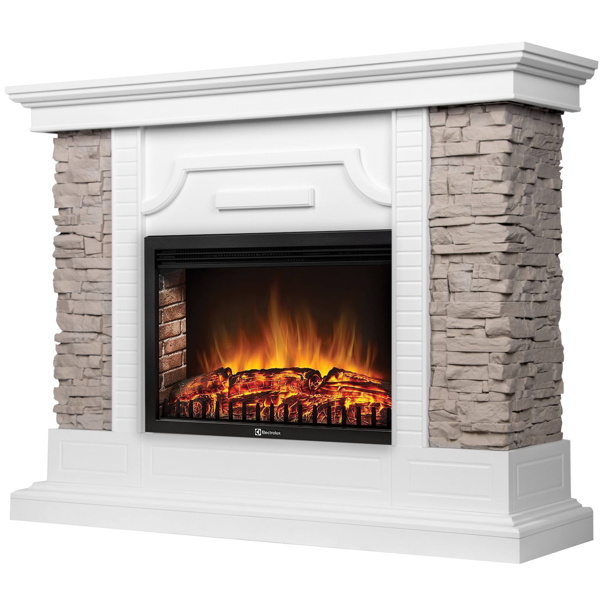 Портал для электрокамина Firelight Florida 25 белый, серый 1672686