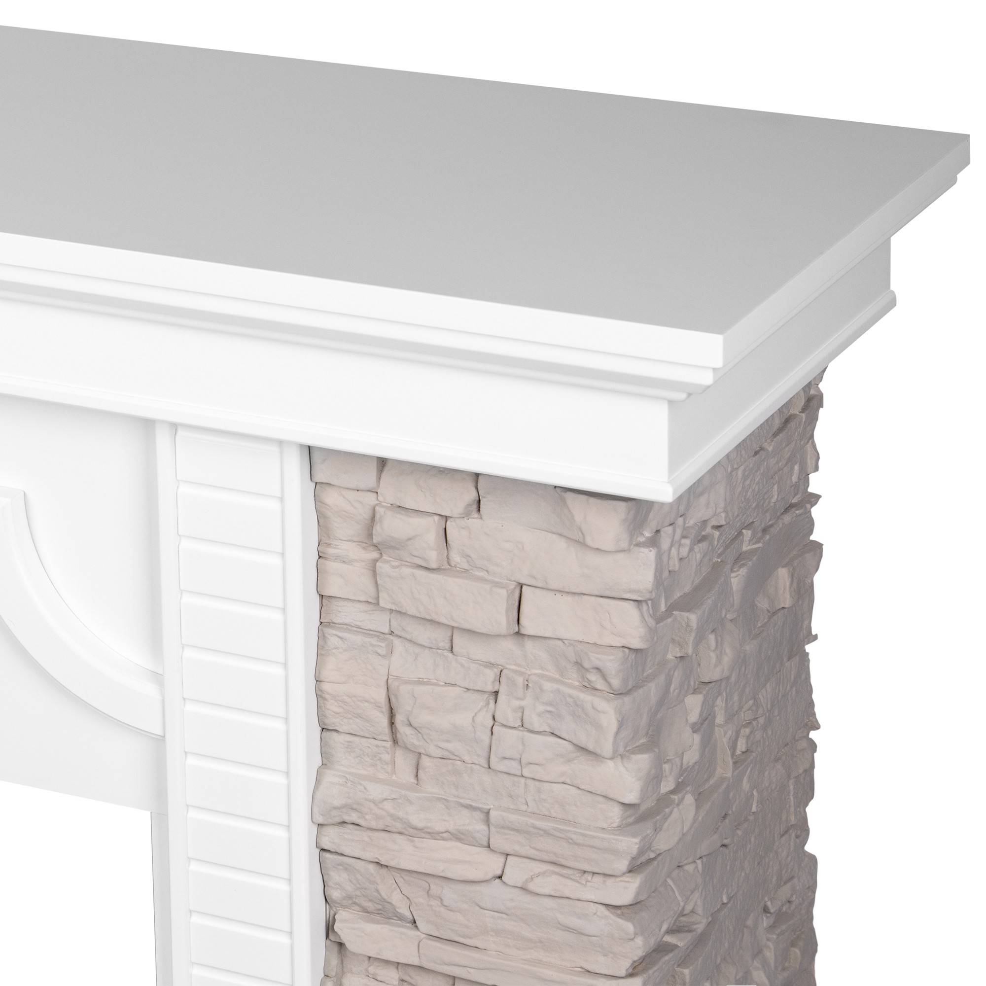 Портал для электрокамина Firelight Florida 25 белый, серый 1672686