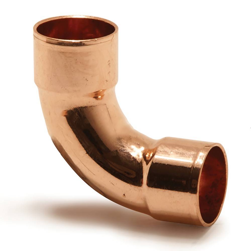 Отвод 90° медный двухраструбный под пайку Nika 3/8 (9.52 мм) 1635595