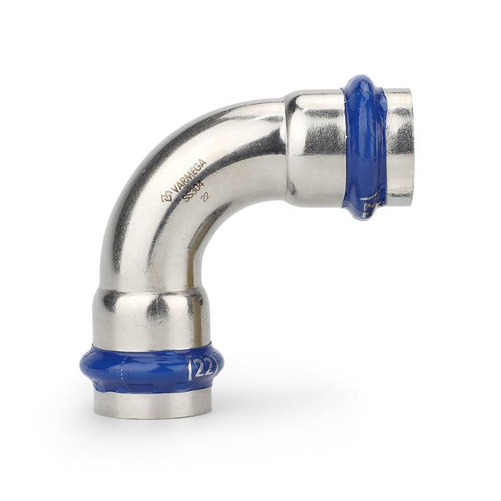 Угольник 90° двухраструбный Varmega Inox Press 54 мм 1659672