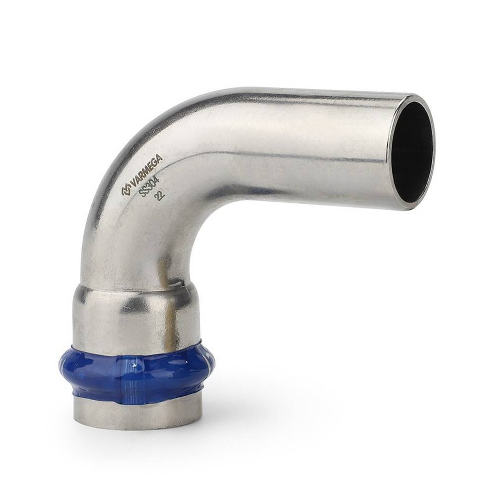 Угольник 90° однораструбный Varmega Inox Press 18 мм 1659674