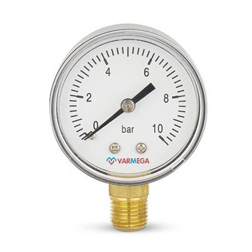 Манометр радиальный Varmega 50 мм 10 бар 1/4 VMMT10-501002
