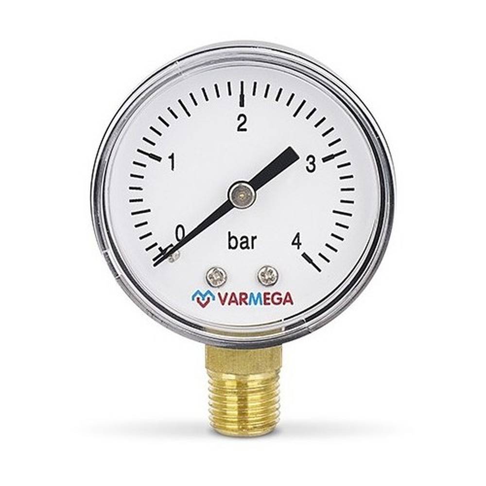 Манометр радиальный Varmega 50 мм 4 бар 1/4 VMMT10-500402