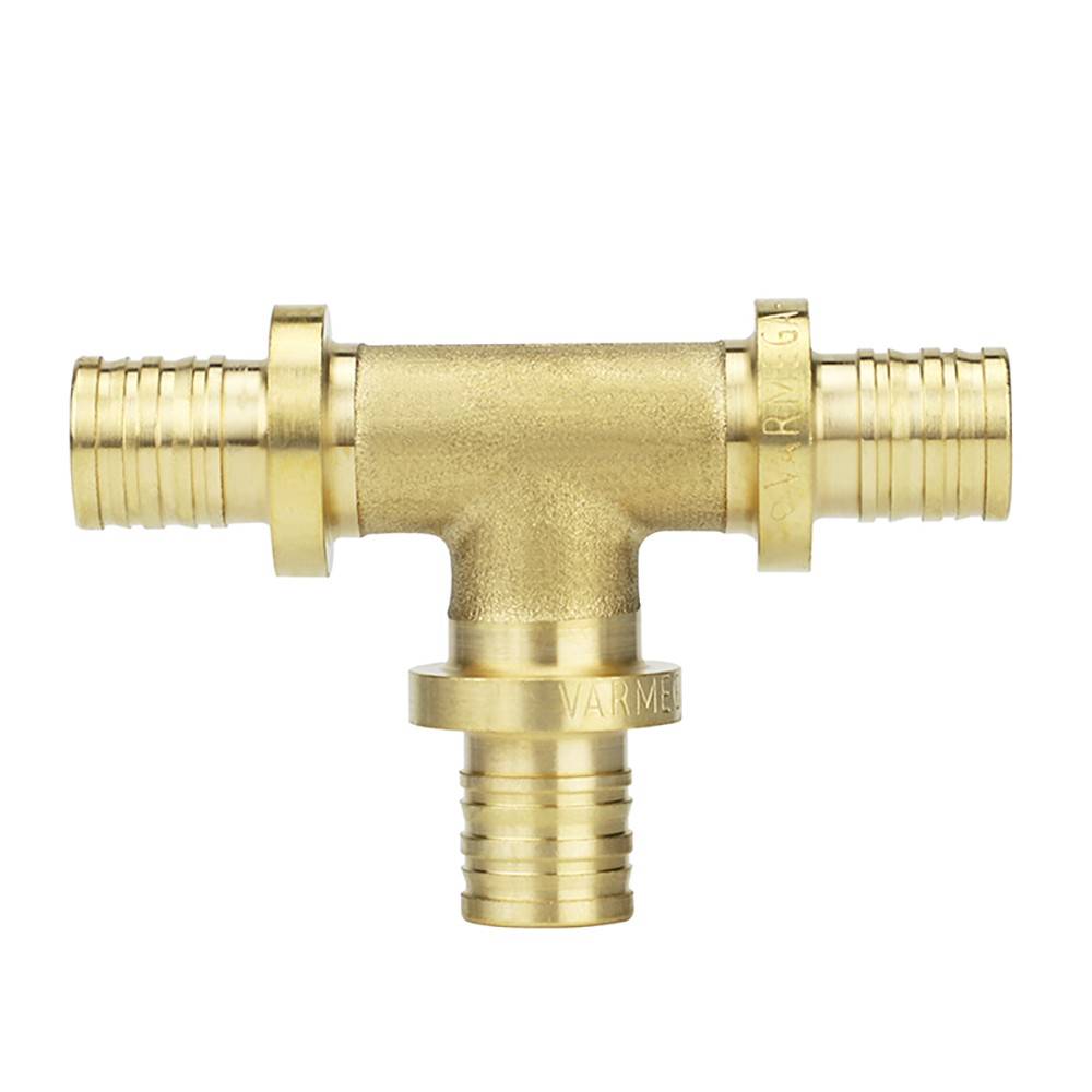 Тройник аксиальный равносторонний VARMEGA Slide-fit 32 мм латунь VM50414