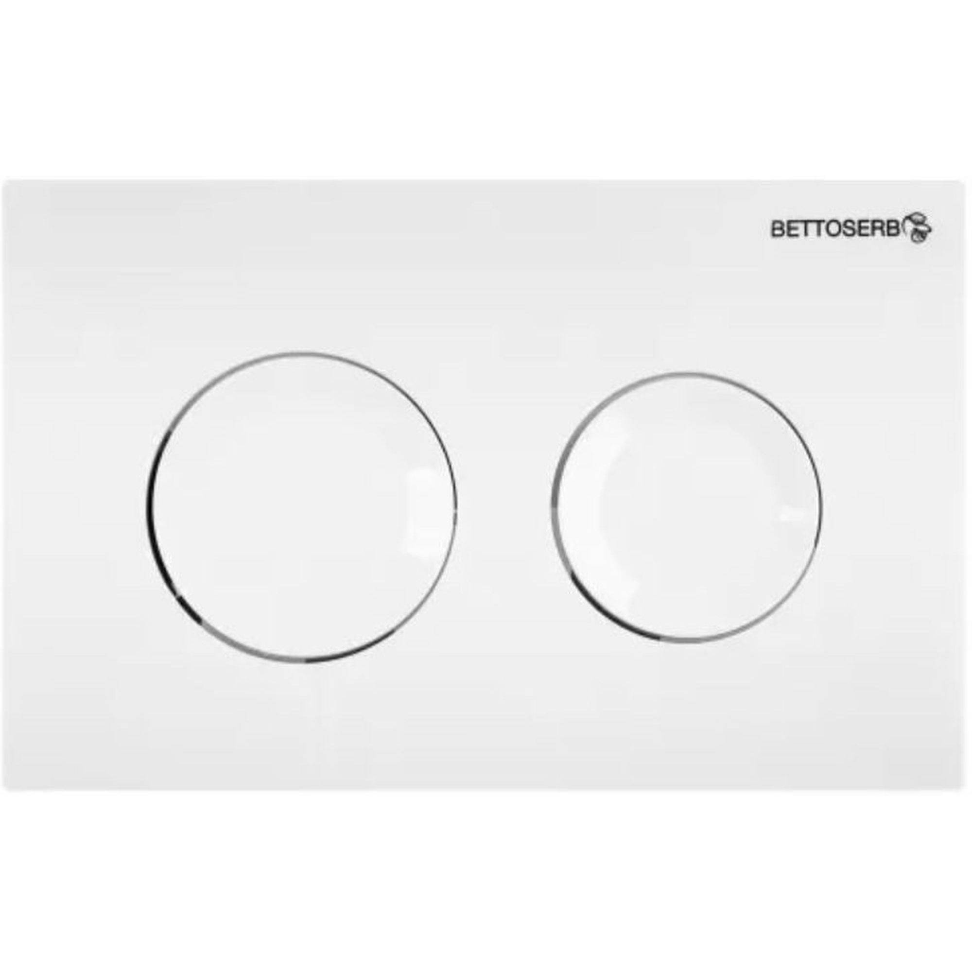 Система инсталляции для унитаза Bettoserb Sava Free Standing с клавишей смыва Cool белый глянец круглая 1637759