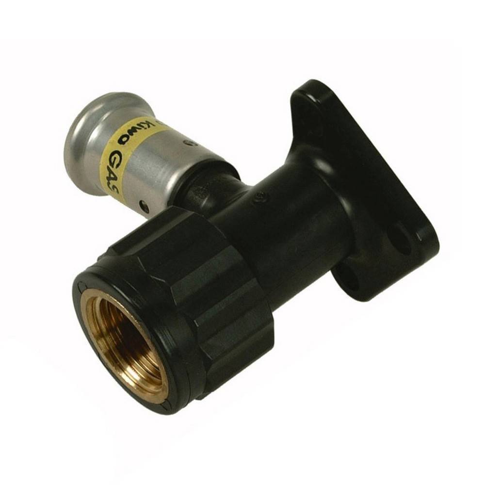 Водорозетка HENCO PVDF Press Gas 16x1/2 ВР 56 мм с заглушкой BP04 2PK-1604G