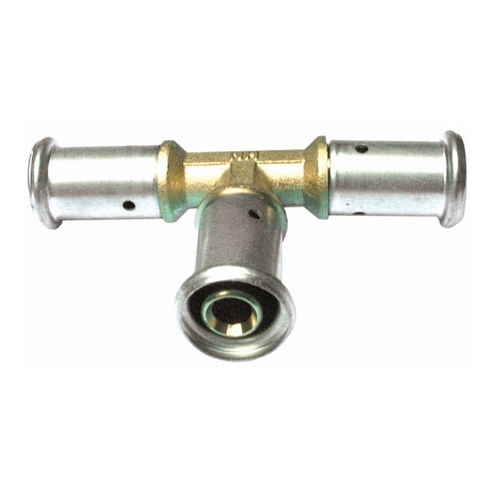 Тройник равнопроходный Henco латунь пресс 26x26x26 мм 1647383