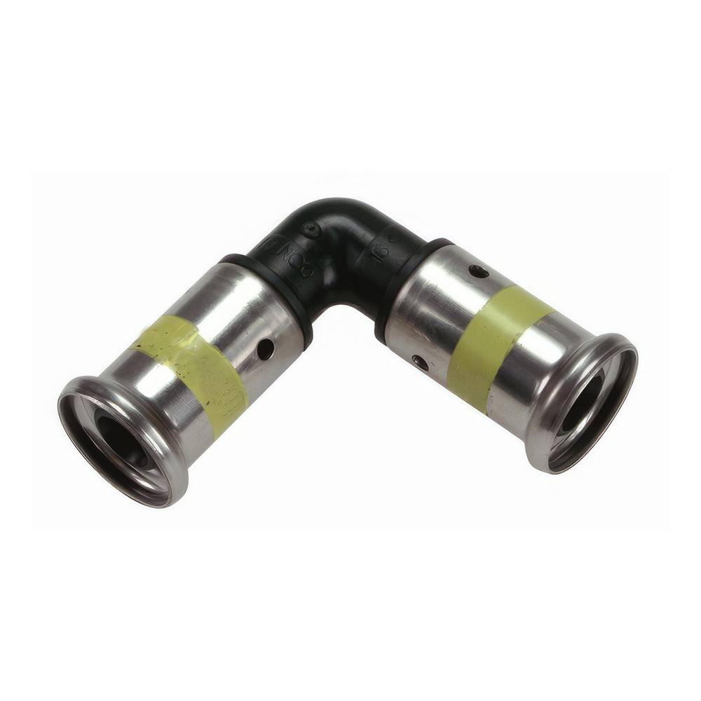 Угольник 90° HENCO PVDF пресс для газа 26x26 мм 1PKG-2626