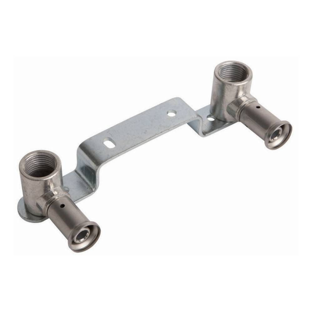 Водорозетка HENCO двойная приподнятая латунь пресс 16x1/2 153 мм 10PK-1604