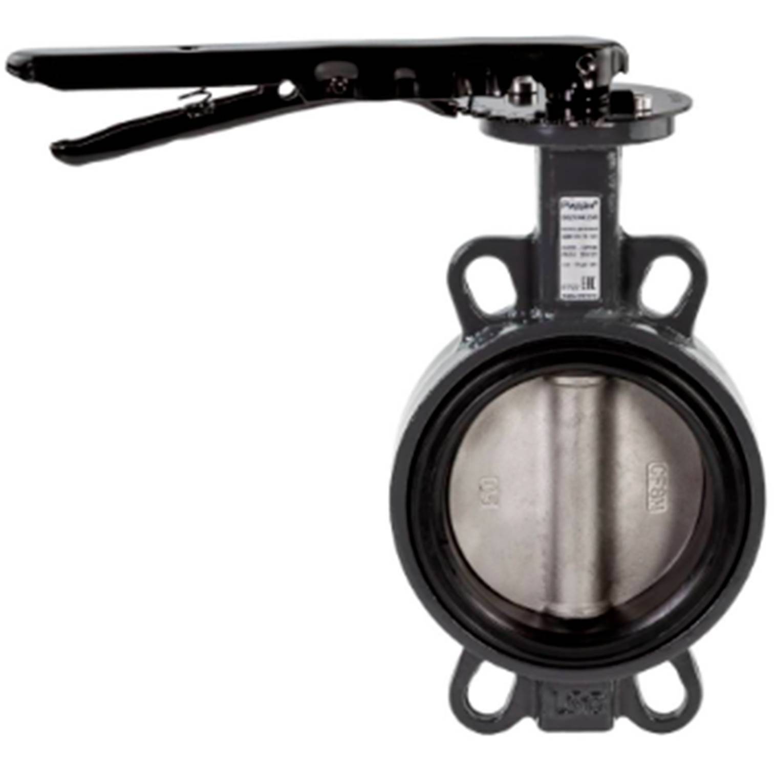 Затвор дисковый поворотный Ридан ЗДМ 05 PN 16 DN 65 диск нержавеющая сталь НС-1448029