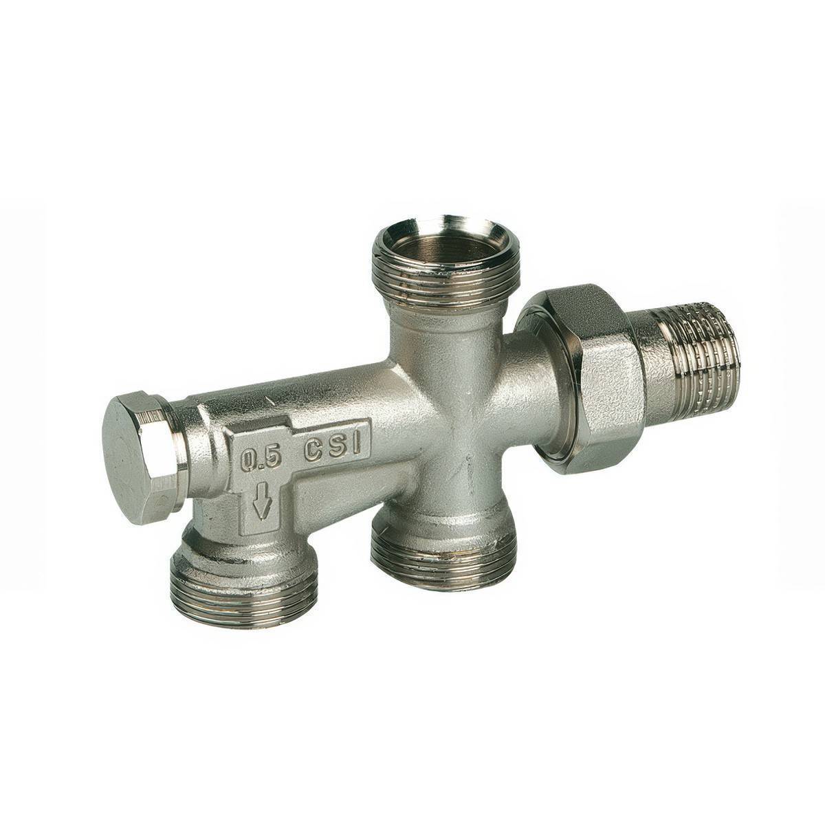 Распределитель радиаторный прямой HENCO евроконус 1/2x3/4 дюйма 11P-0405