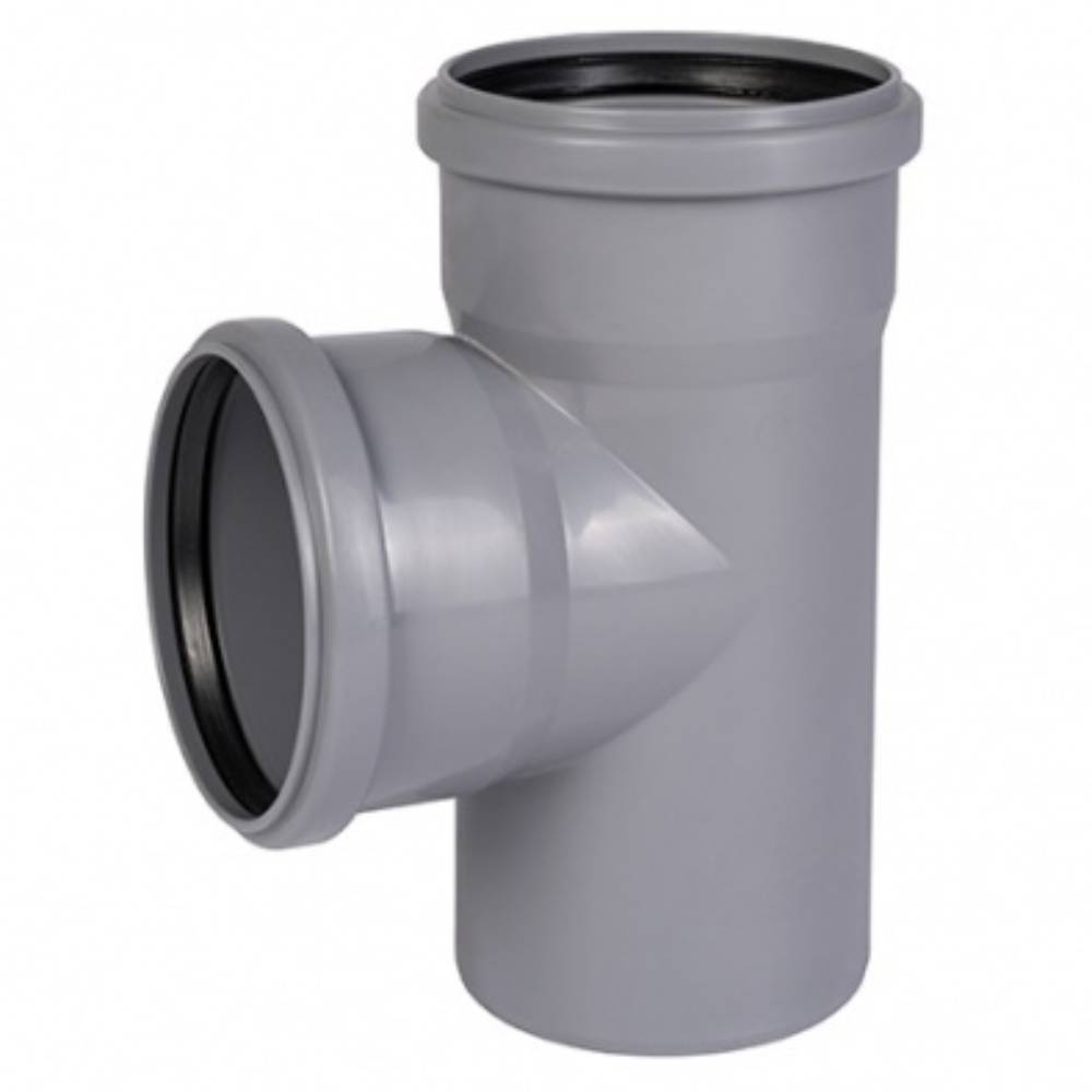 Тройник канализационный Ostendorf HTEA 50/50 мм 87° белый 112305