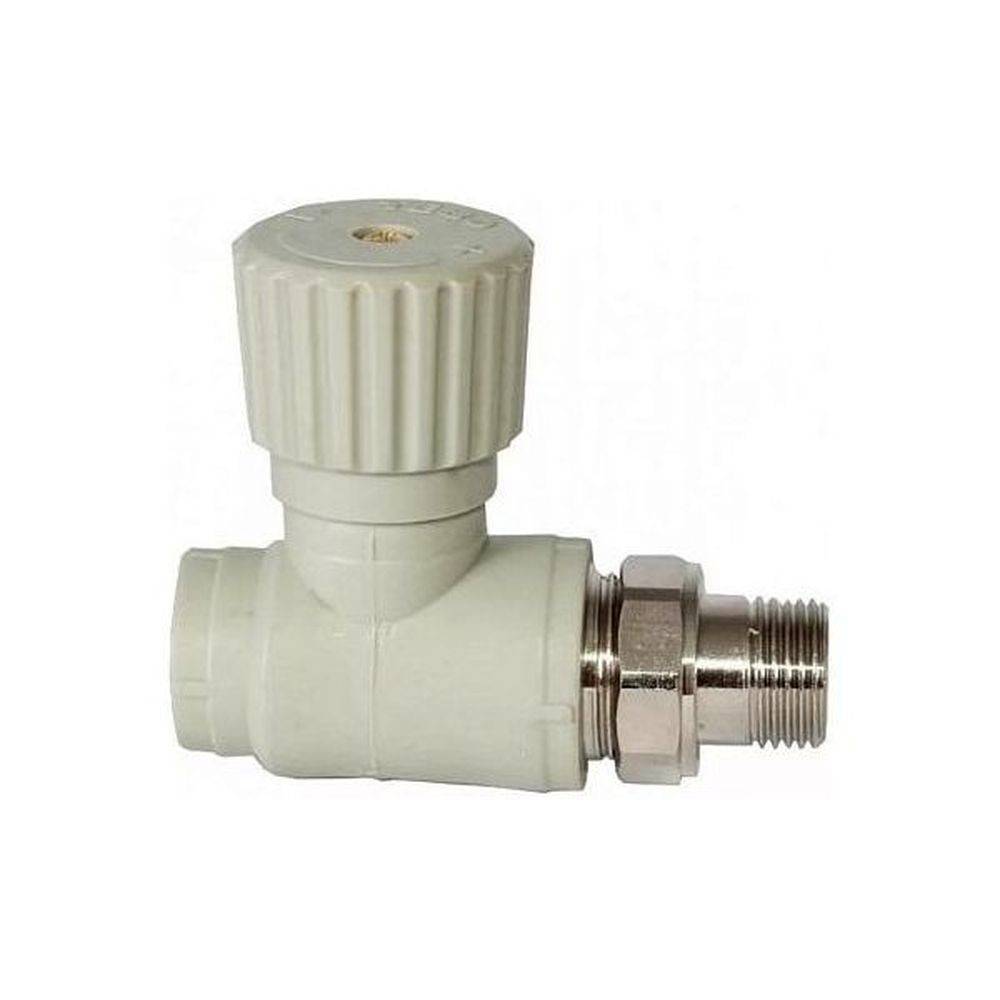 Вентиль радиаторный TEBO Technics PP-R прямой серый 20x1/2 031060401