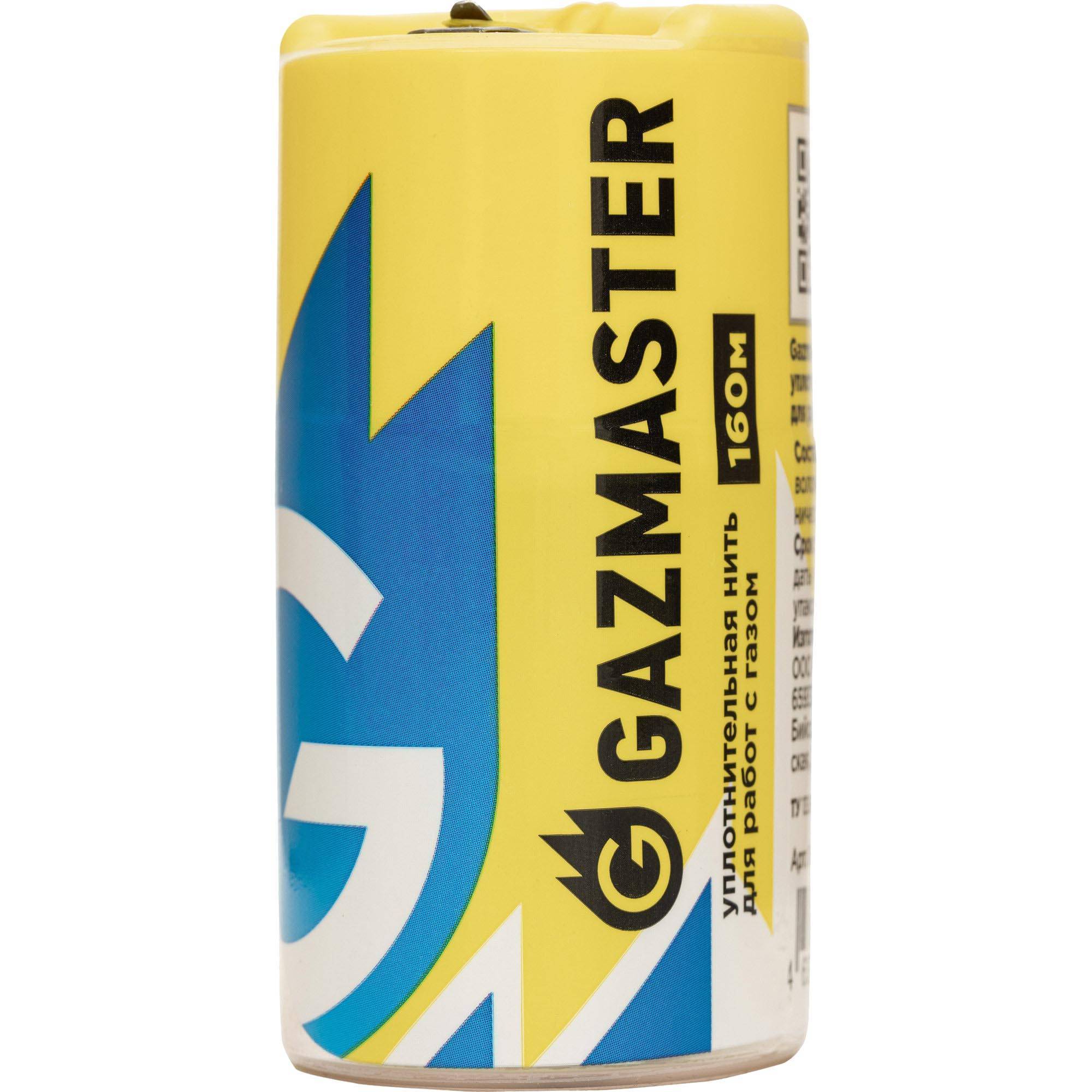 Нить уплотнительная СантехМастер GAZMASTER газовая 160 м бокс 1651482