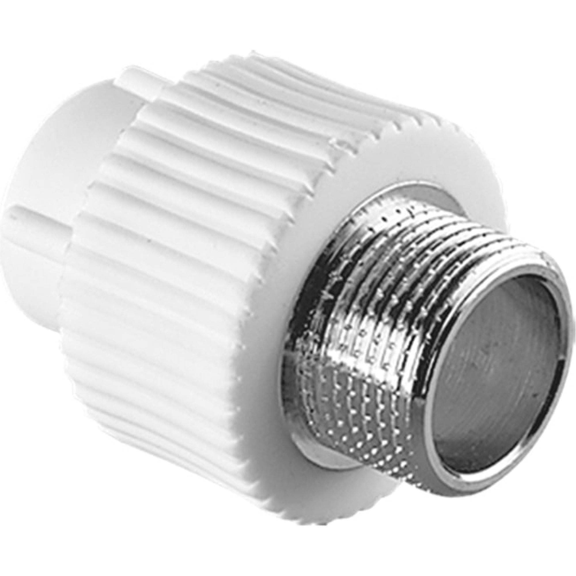 Муфта комбинированная TEBO PP-R 32x1 НР белая 030023609