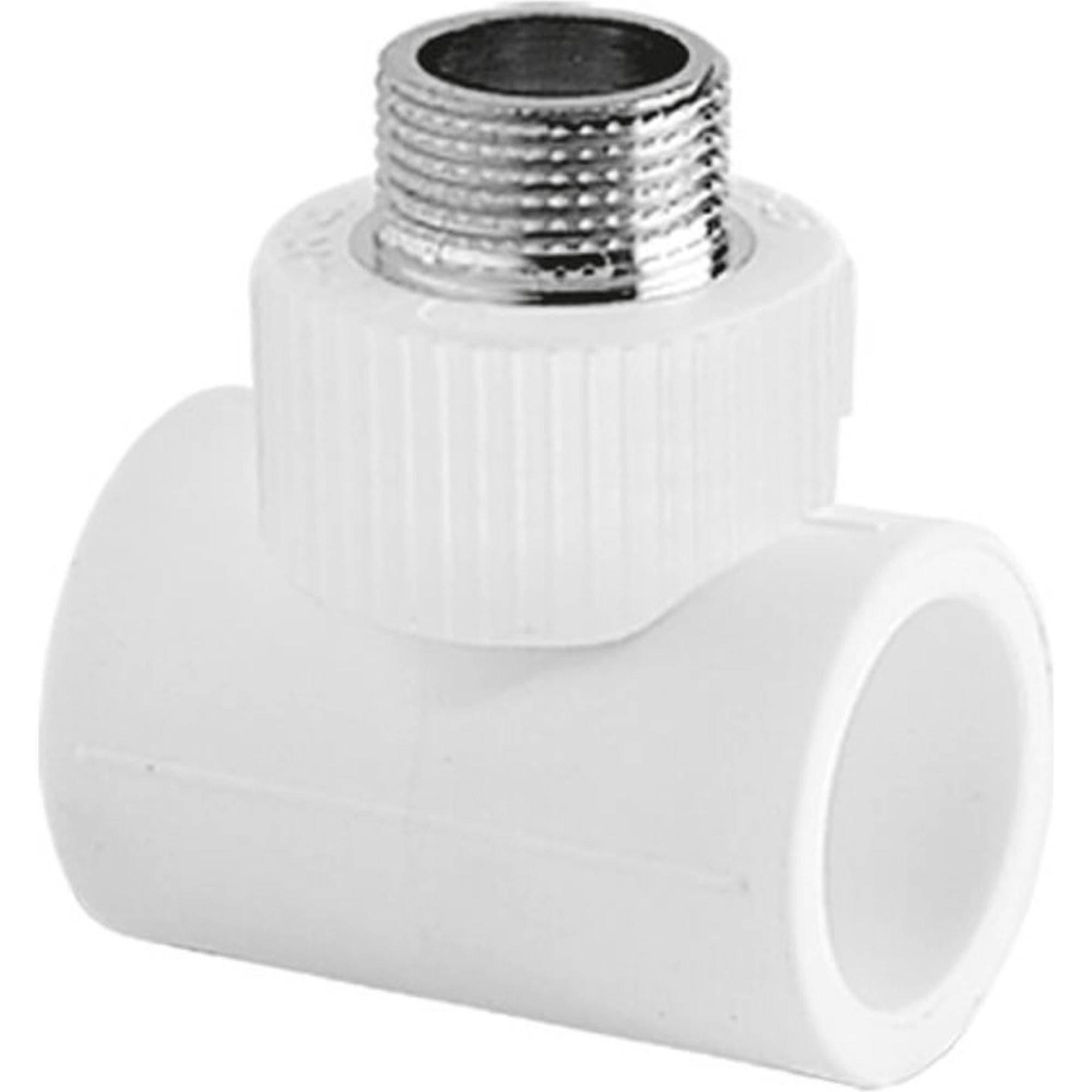 Тройник комбинированный TEBO PP-R 32х1/2 НР белый 030043406