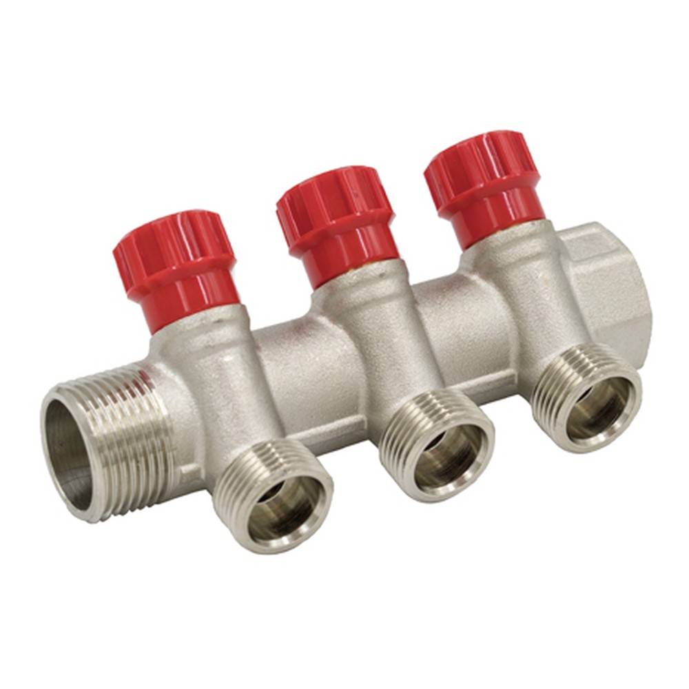 Коллектор с регулирующими вентилями VIEIR 1x3/4 3 выхода VR903