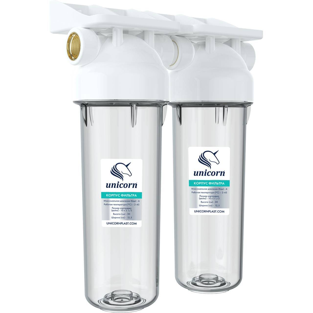 Фильтр магистральный Unicorn KSBP DUO 10 дюймов двойной 1/2 KSBP 1/2 DUO