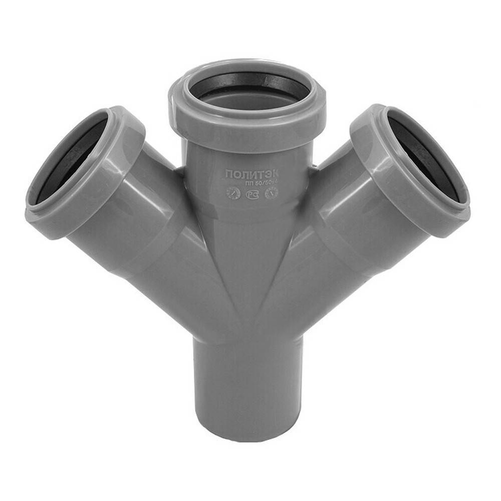 Крестовина одноплоскостная Политэк 50x50x50 мм 45° 50505045