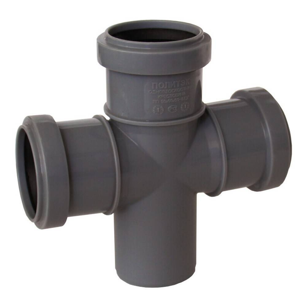 Крестовина одноплоскостная Политэк 50x50x50 мм 87.5° 50505087